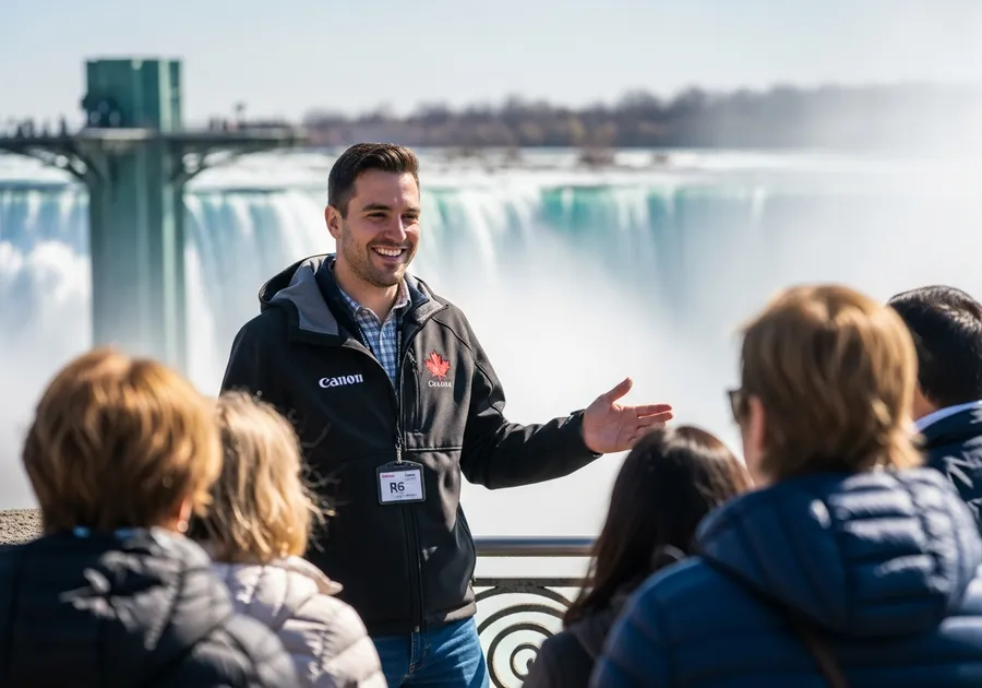 Local Niagara Falls tour guide with guests